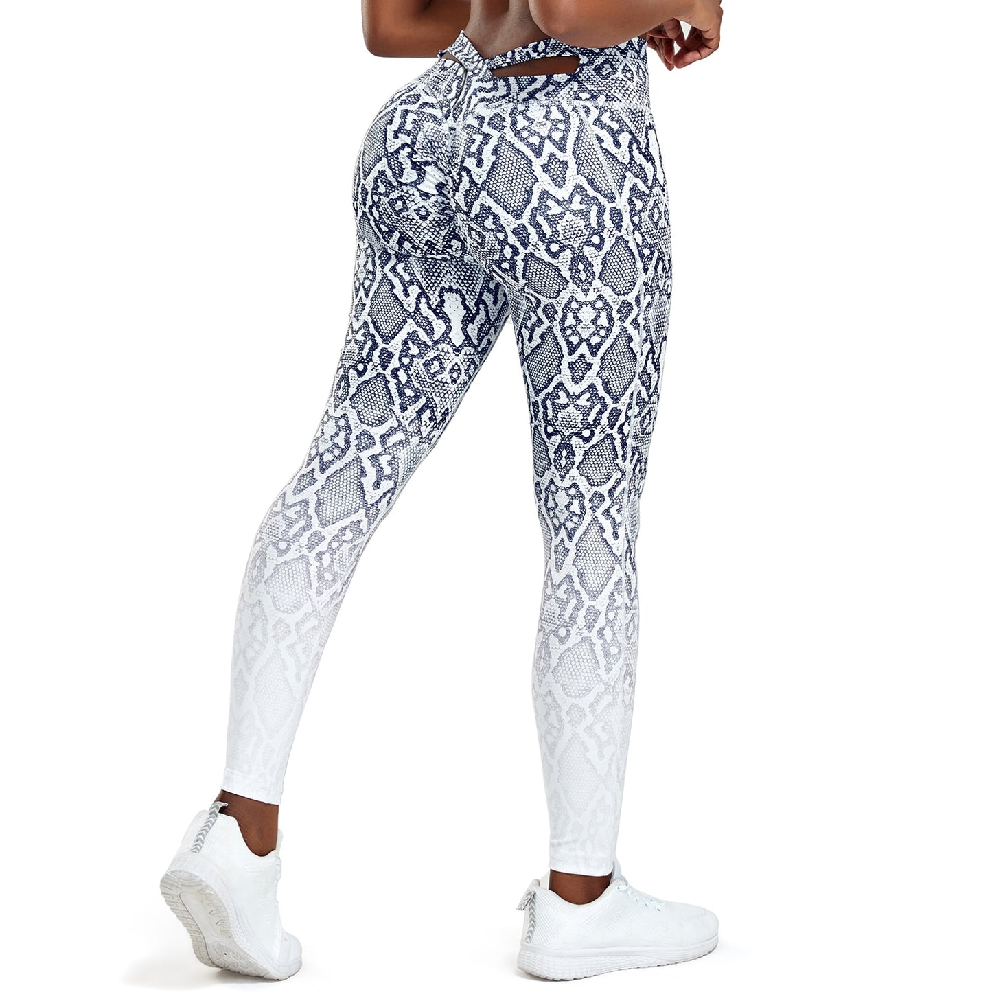 Gradient Print Yoga Pants Sport Leggings Women's Fashion High Waist Push Up Woman