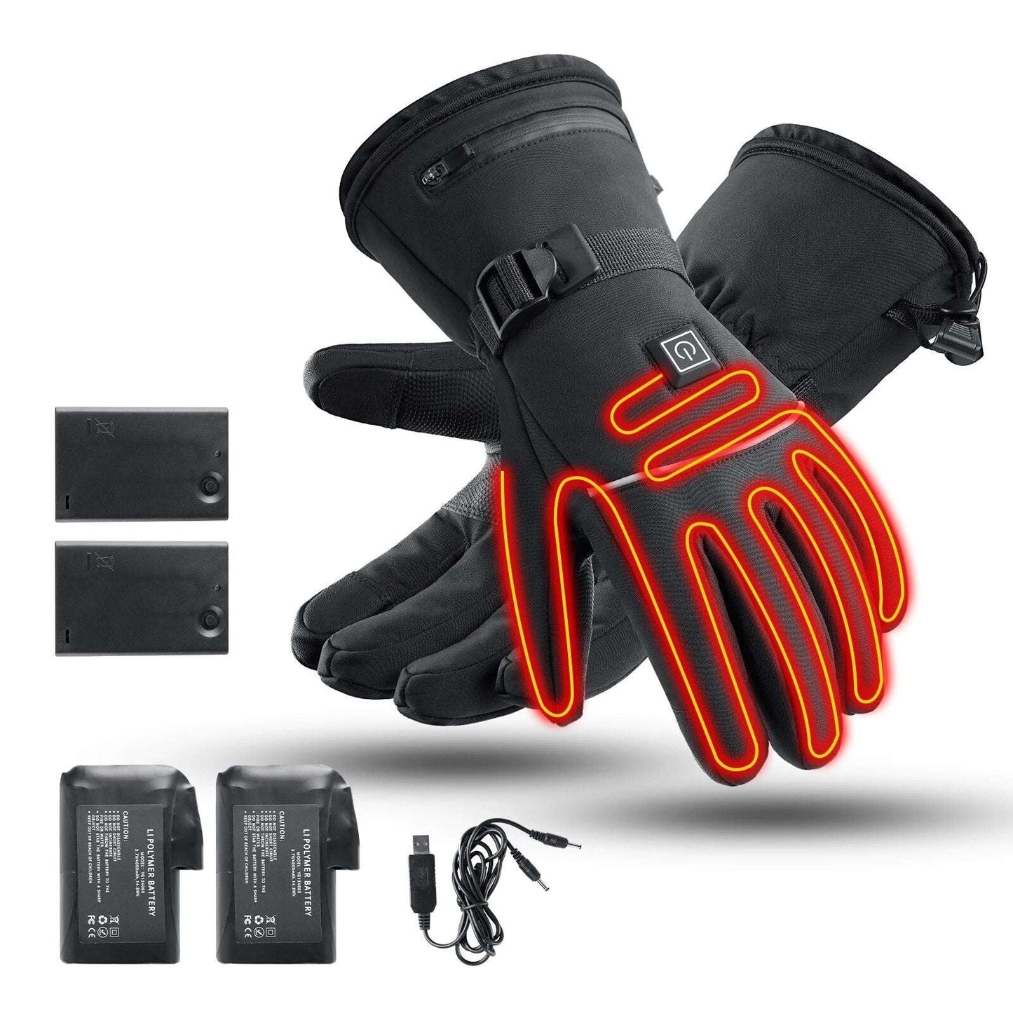 Waterproof Heated Rechargeable Gloves Electric Heated Gloves Thermal Heat Glove