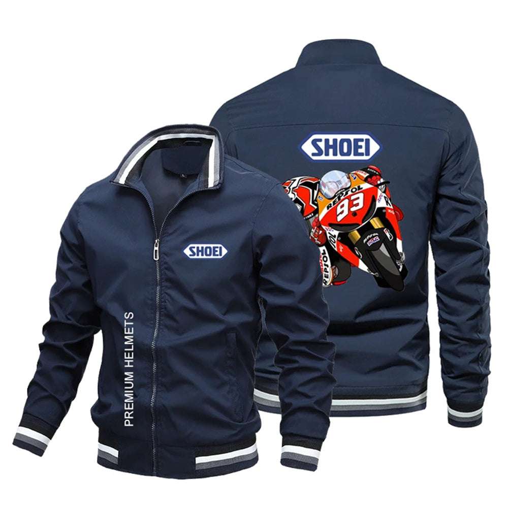 High-end fashion SHOEI Motorcycle Racing Marquez Men's Jacket Casual Oversized
