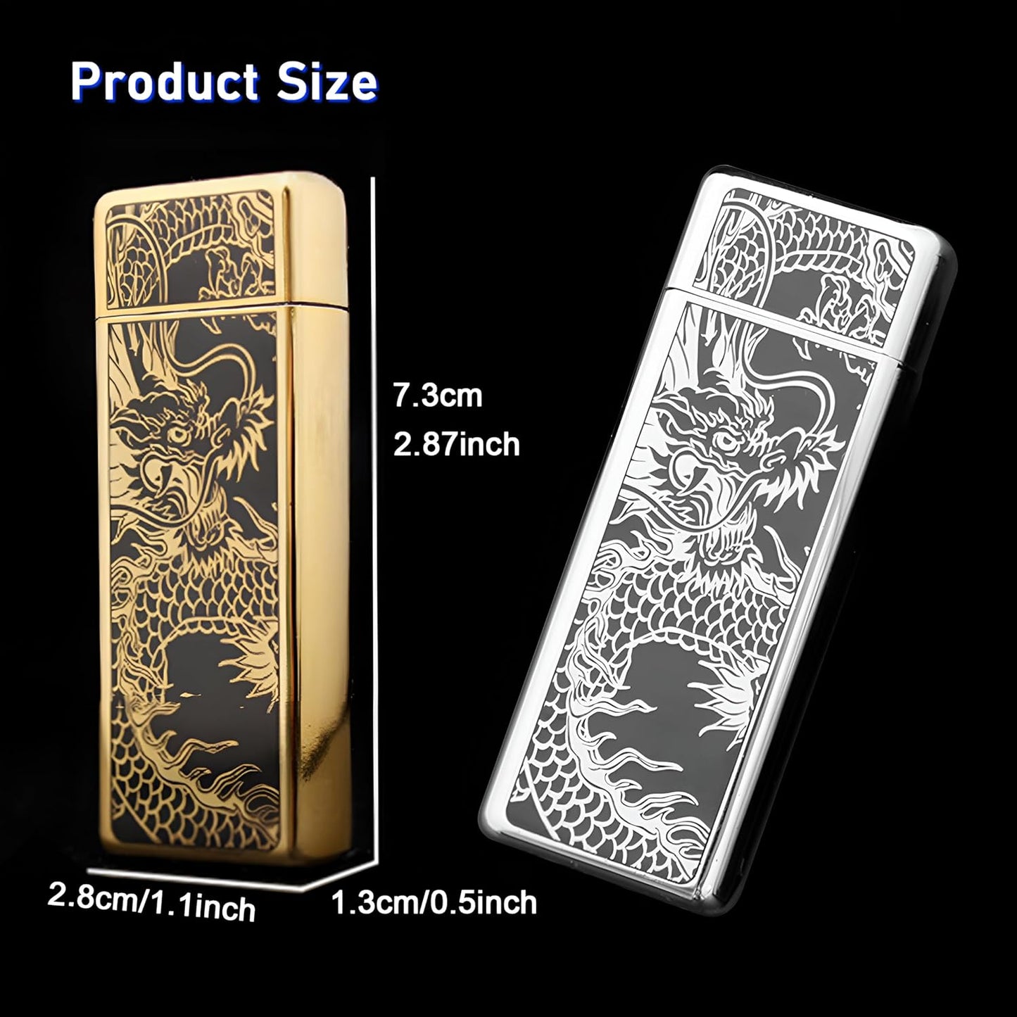 2-Pack Windproof Jet Flame Torch Lighter | Refillable Butane Cigarette Lighter, Zinc Alloy