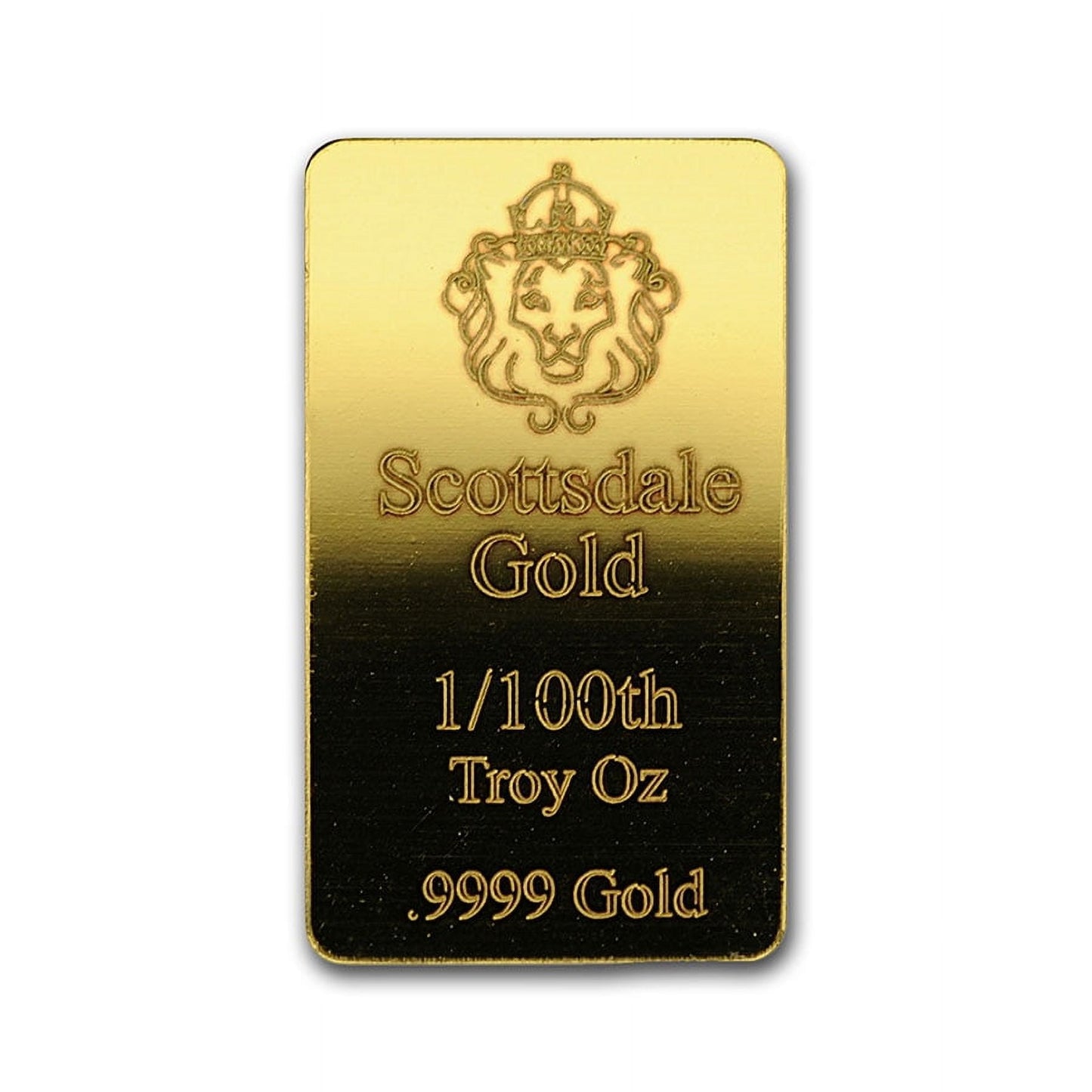 1/100 oz Gold Bar - Scottsdale Mint image 0