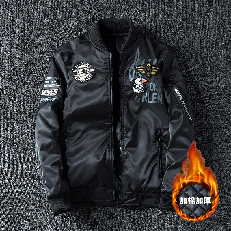 Motorcycle jacket Army Air Force Fly Pilot Jacket Military Airborne Flight Tact image 16