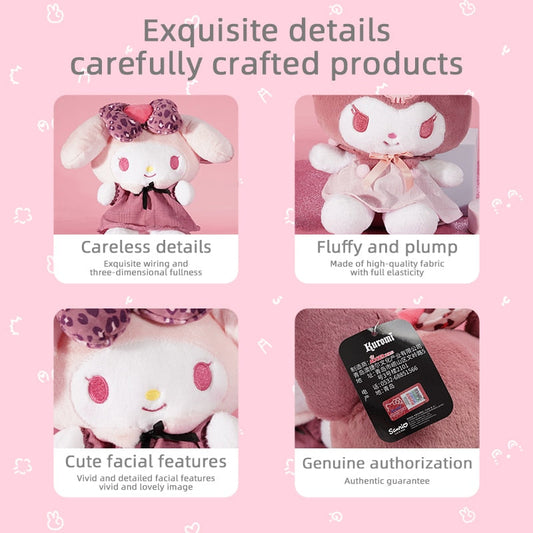 Sanrio Kuromi Melody Love Series Stuffed Toy Plushier Soft Plush Dolls Girlfrie