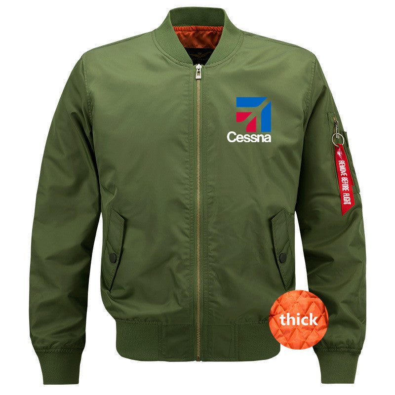 Streetwear Outdoor Military Aviation Pilots Cessna Ma1 Bomber Flight Jacket Coa image 5