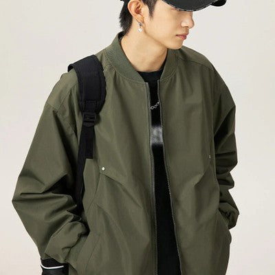 Male Anti Splash Baseball Collar Jacket Men'S Jacket Spring Autumn Ou