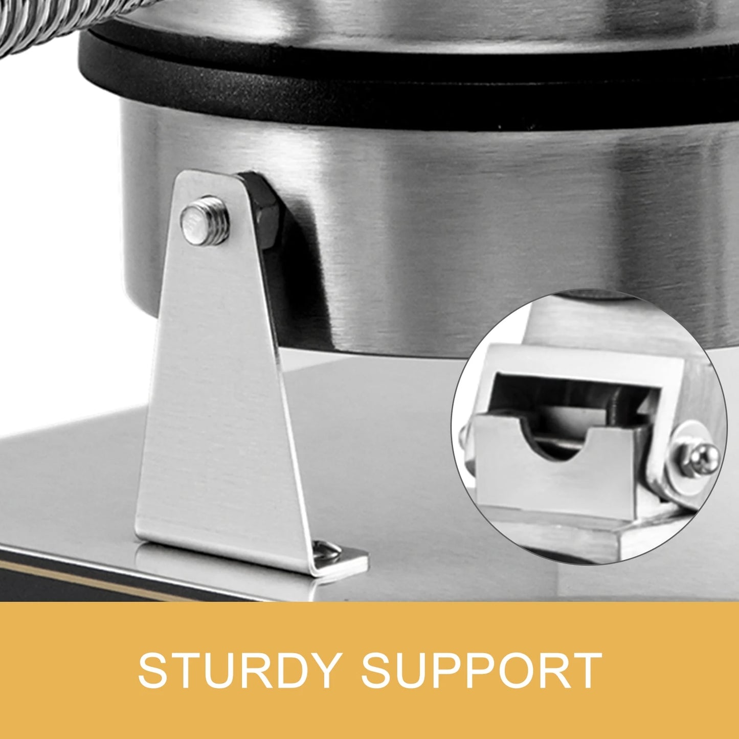 VEVOR Single/Double-head Electric Waffle Maker 180mm Nonstick Plate Cake Baking image 7