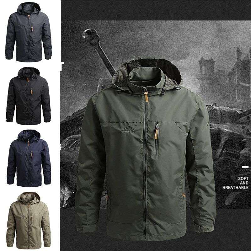 Men Windbreaker Military Field Jackets Outerwear Menpring Autumn Waterproof
