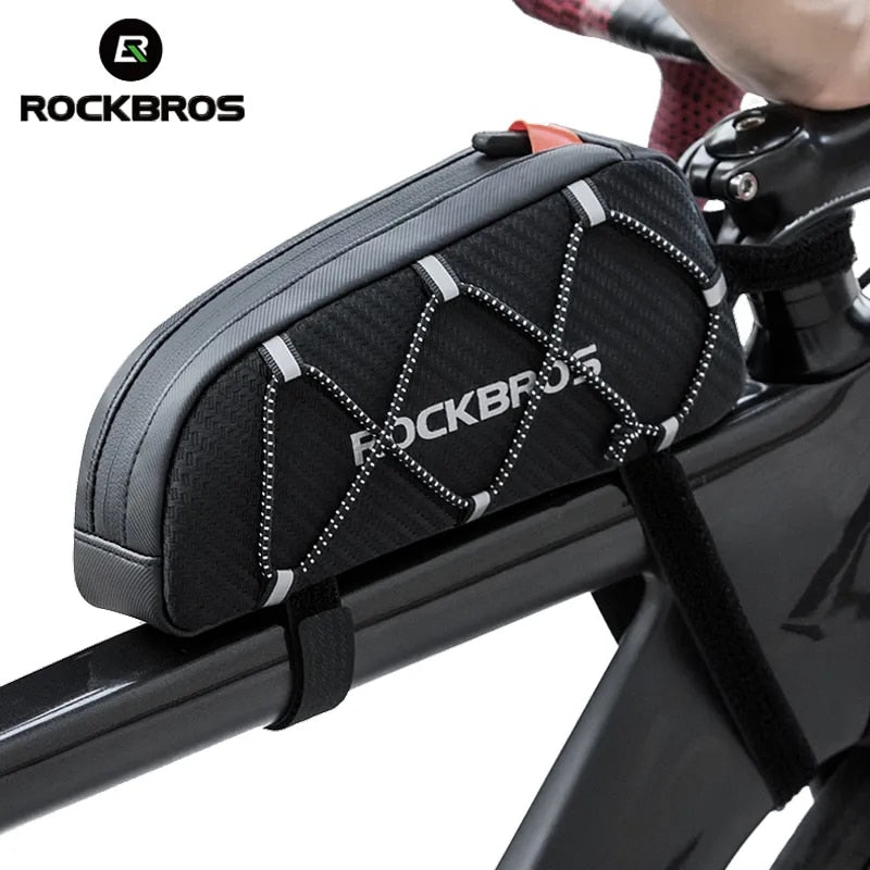 ROCKBROS Bike Bag Waterproof Reflective Front Top Frame Tube Bag Large Capacity