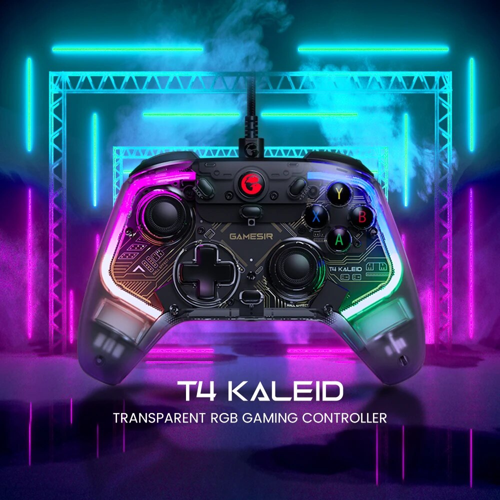GameSir T4 Kaleid Gaming Controller Anti-drift Wired Gamepads with Hall Effect