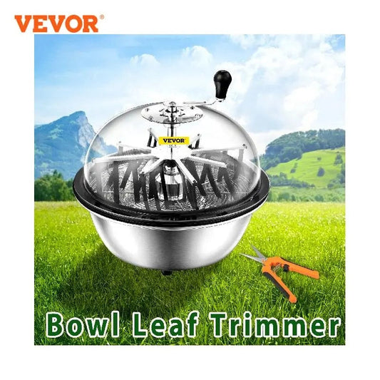 VEVOR Hydroponic Leaf Bowl Leaf Trimmer 16 19 24 Inch Twisted Spin Cut Garden T