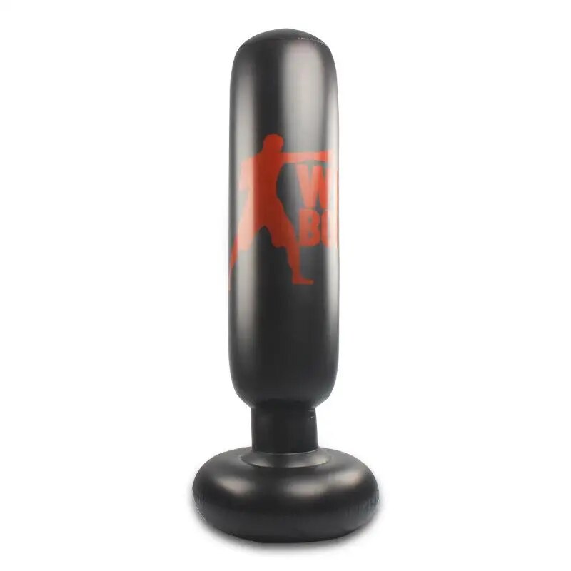 160cm Boxing Punching Bag Inflatable Free-Stand Tumbler Muay Thai Training Pres