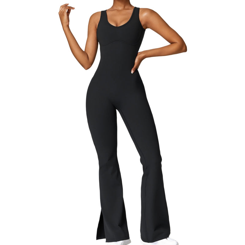 WomenSeamless Yoga Jumpsuits Sports Fitness Backless Running Jumpsuits Training