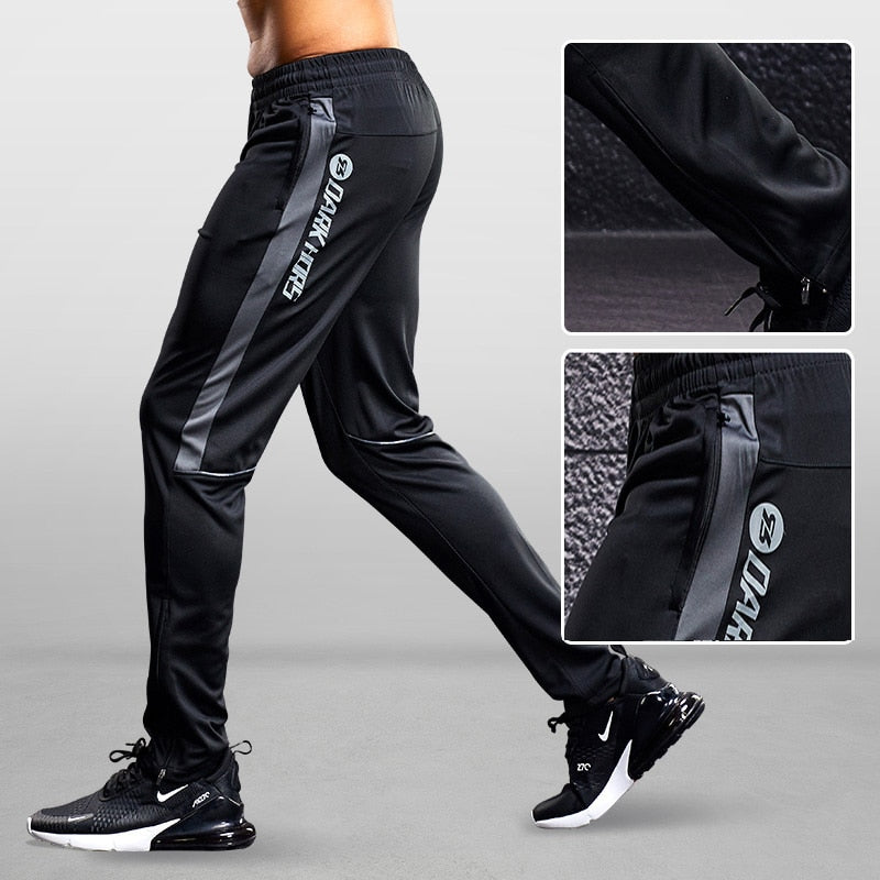 Men's Sport Pants Running Pants With Zipper Pockets Soccer Training Jogging Sport