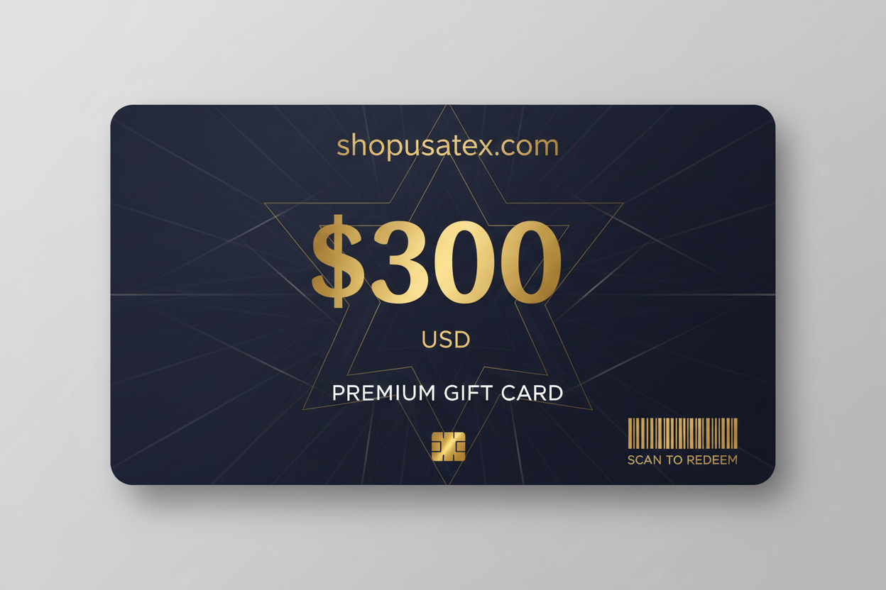 $300 USD shopusatex.com Gift Card