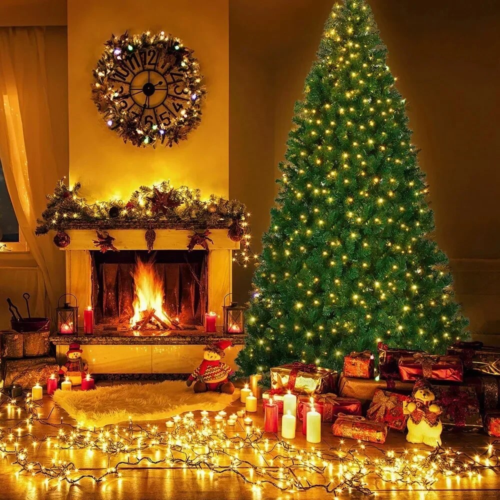 Pre-Lit Artificial Christmas Tree 6ft With 300 Clear Incandescent Mini Lights I image 5