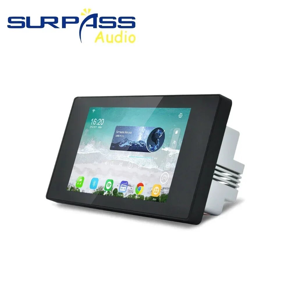 Smart Home Control Panel Android 8.1 System WiFi BT Wall Amplifier 60W with RS4