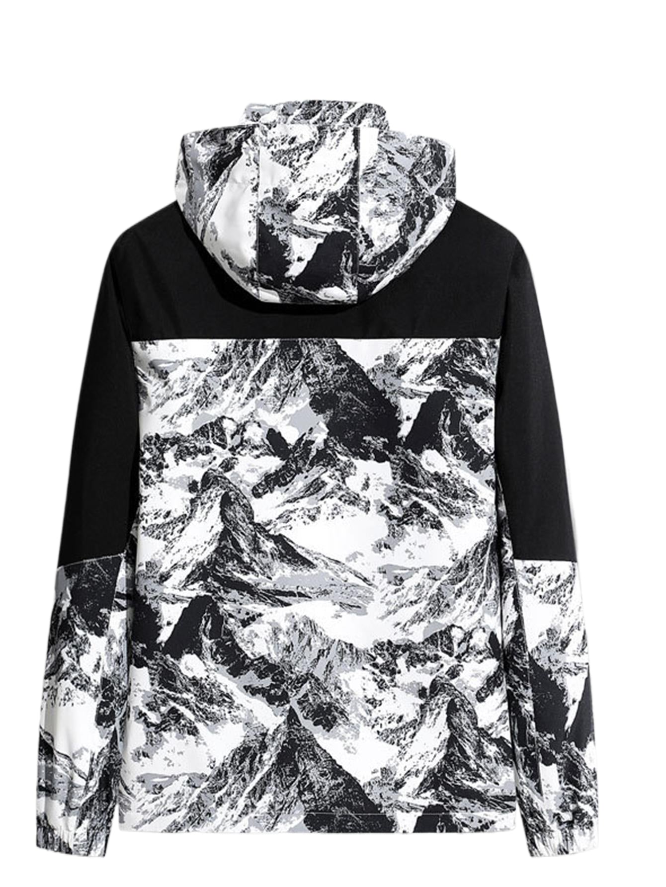 New Men's Hooded Jacket Lightweight Breathable Windproof Waterproof Outdoor Coa