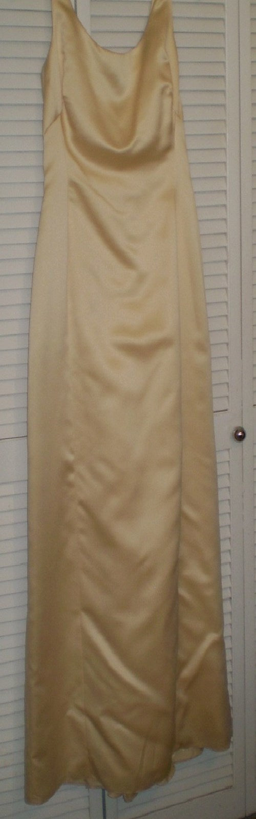 Watters & Watters Women Dress Satin Wheat Sleeveless Size 4