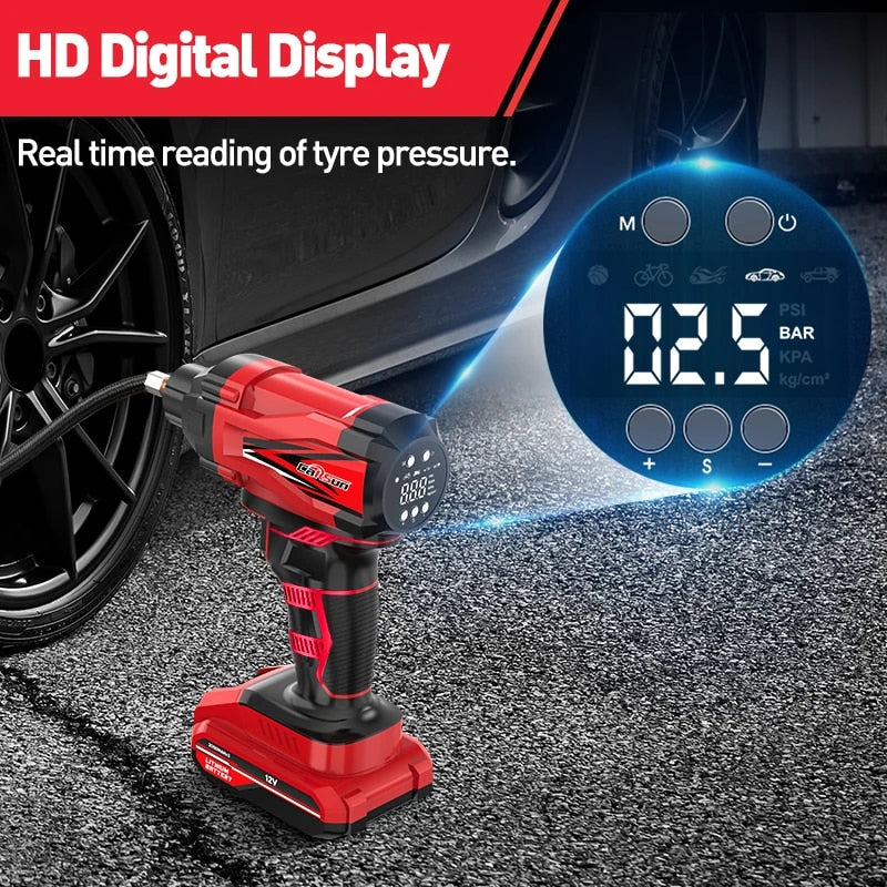 Tire Air Pump Car Portable Air Compressor For Tires Airpump 12V Cordless Tyre I image 7
