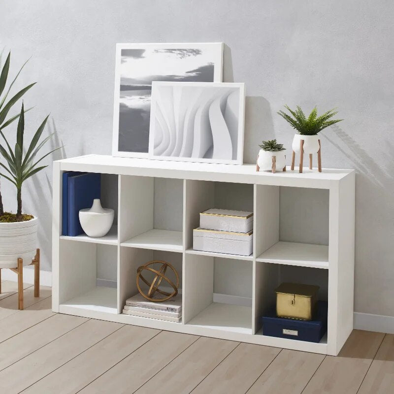 Better Homes & Gardens 8-Cube Storage Organizer, White Texture image 9