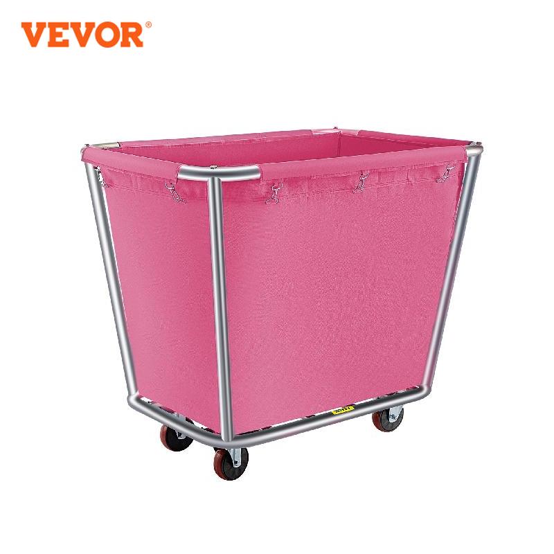 VEVOR 6 - 18 Bushel Canvas Laundry Basket Cart with Waterproof Storage Basket R