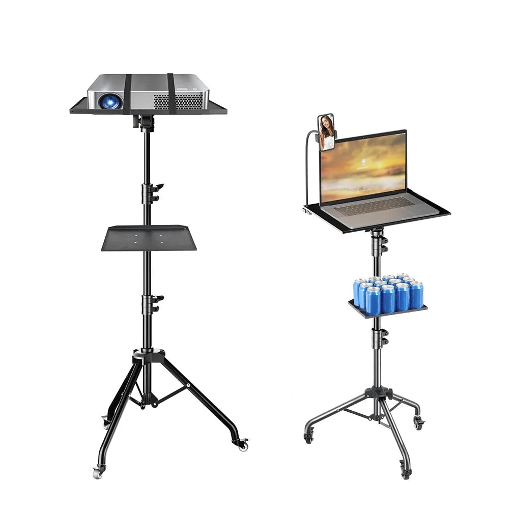 145cm Projector Tripod Stand Laptop Tripod Adjustable Height 23 to 63" Standing image 5
