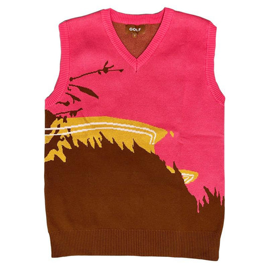 Luxury Golf Flower Le Fleur Tyler The Creator Menweater Vests Knit Casual Swea