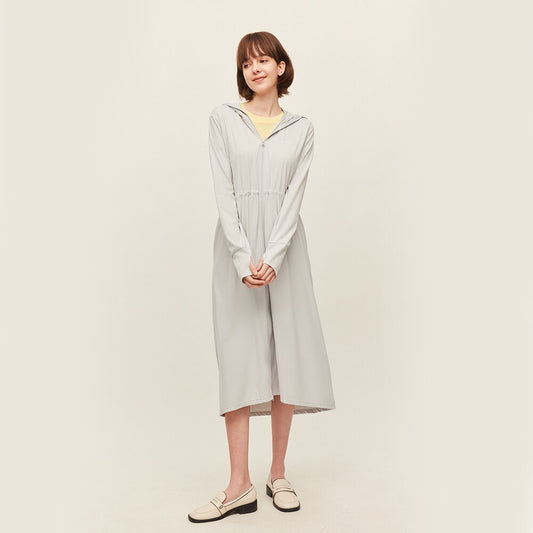 US Stock OhSunny Womenunscreen Trench Long Coat New UPF50+ Sun