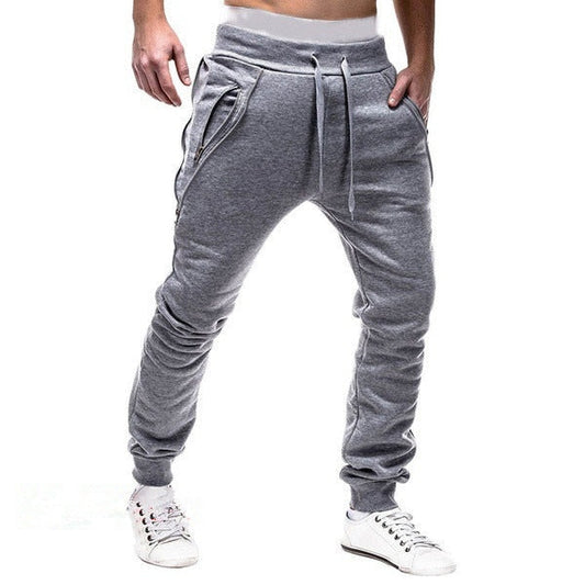 Mens Casual Pants Joggers Fitness Menportswear Sweatpants Tracksuit Bottoms Skinny Men's Pencil Trousers Black Gyms Track Pant