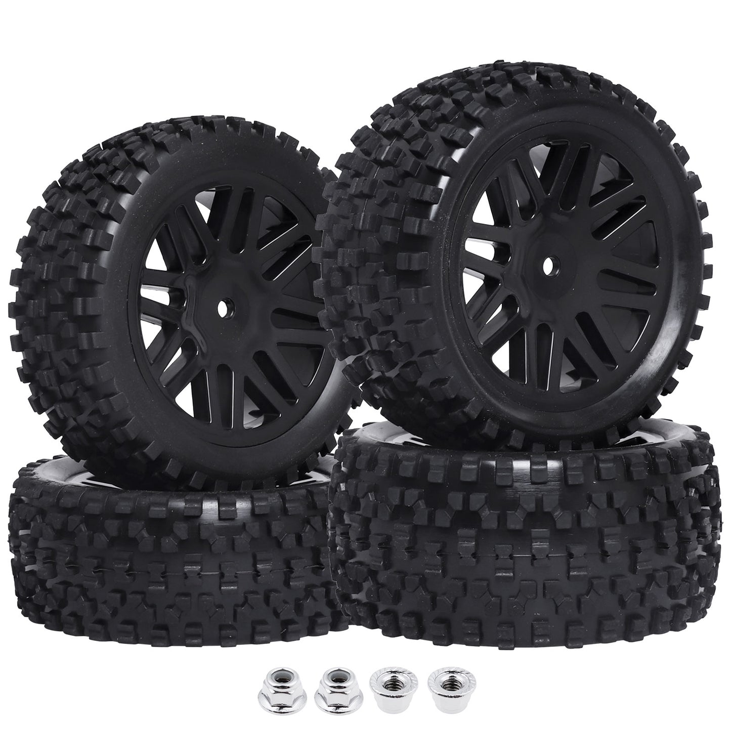 HobbyPark Non-Glued Buggy Tires for 1/10 Scale RC Off-Road Car, Set of 4 image 5