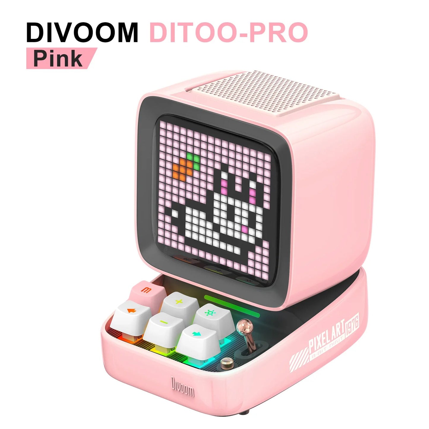 Divoom Ditoo-Pro Retro Pixel Art Bluetooth Portable Speaker Alarm Cloc