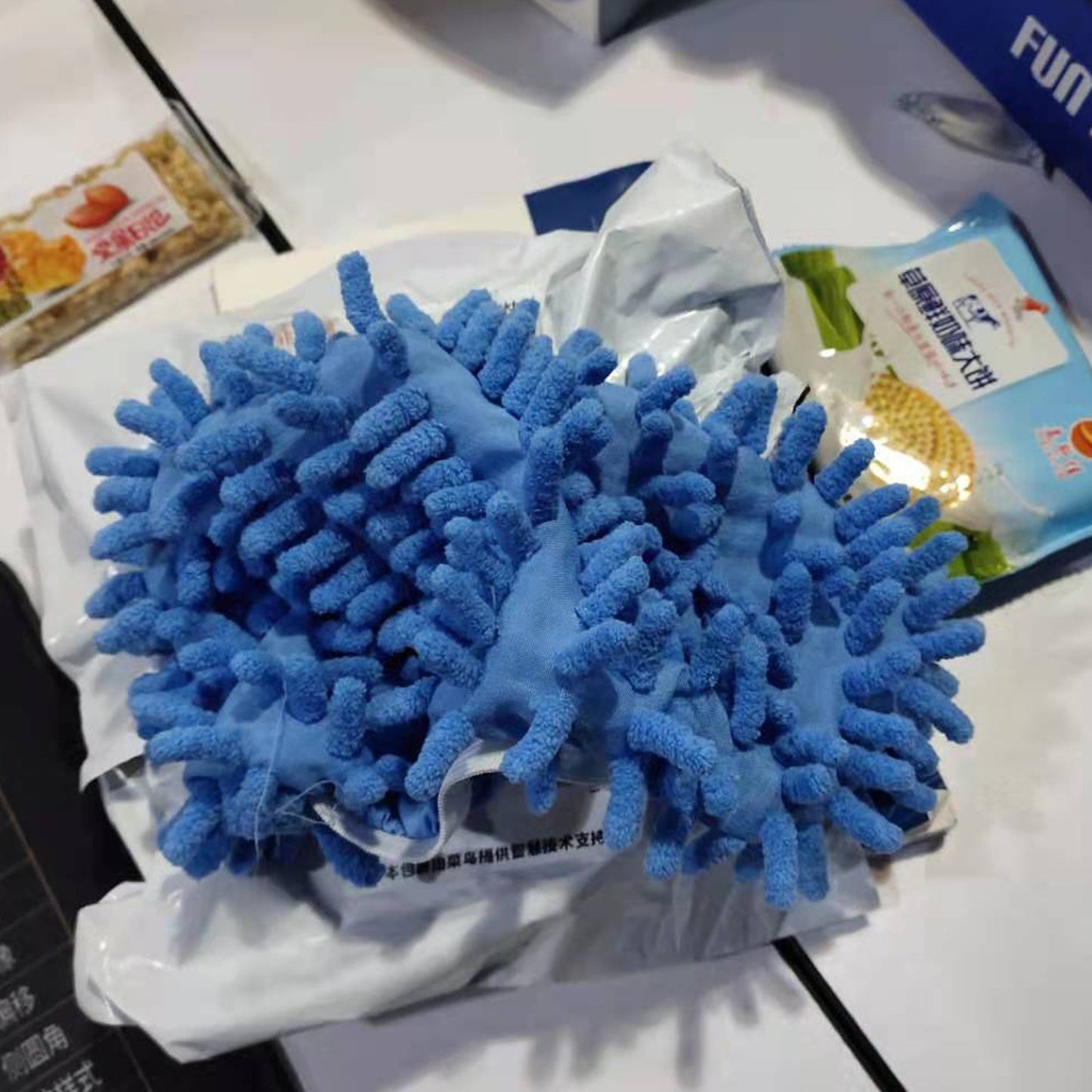 Chenille Dust Mop Slippers Home Floor Cleaning Lazy Mopping Shoes Water Uptake image 11