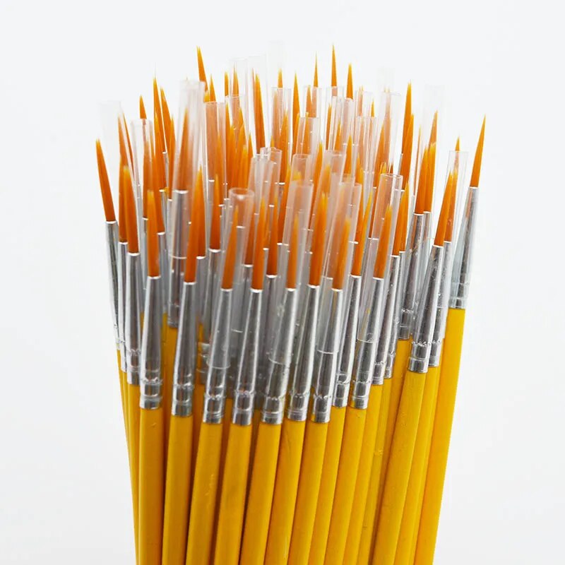 10pcs/set Long tail nylonhair hook line pen painting brush children DIY art sup