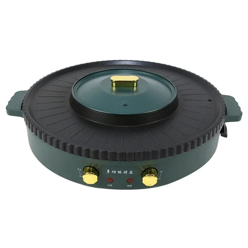 Rinse and roast integrated electric hot pot barbecue barbecue pot barbecue oven
