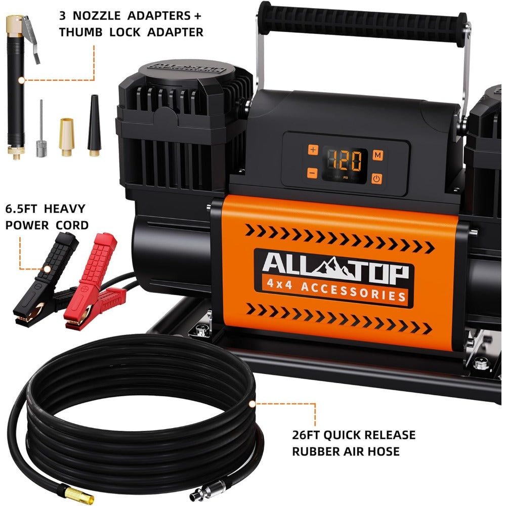 ALL-TOP 12V Air Compressor w/LCD Control Panel to Preset Target Pressure, 150PS image 5