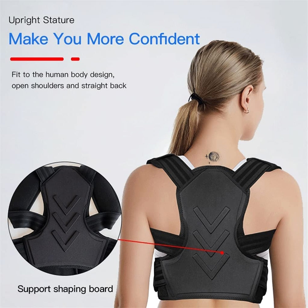 Sports Posture Corrector Back Brace, Adjustable Straightener for Mid, Upper Spi image 5