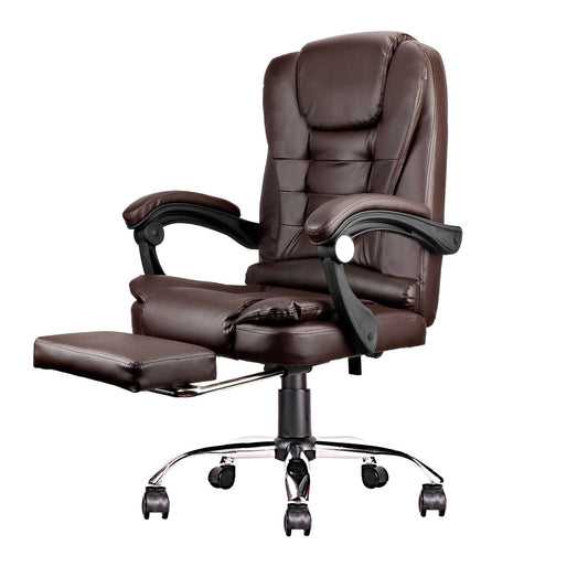 Office Swivel Chair Ergonomic Executive Game Chair Computer Chair w/Footrest