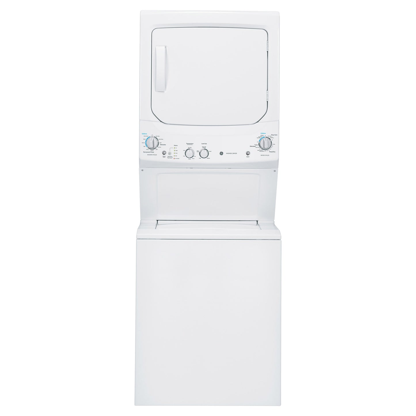 GE Unitized Spacemaker 3.8 cu. ft. Washer and 5.9 cu. ft. ELECTRIC Dryer in Whi image 4