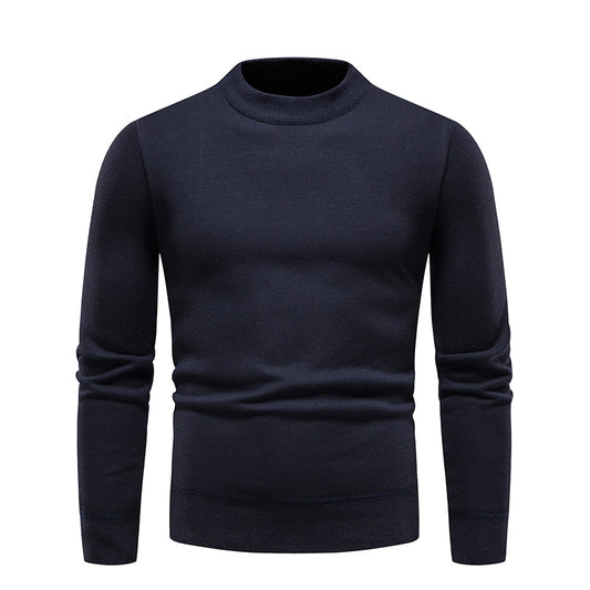 Men's Pullover Soft Sweater Winter Velvet Shirts Brand Clothing Knitted Fleece