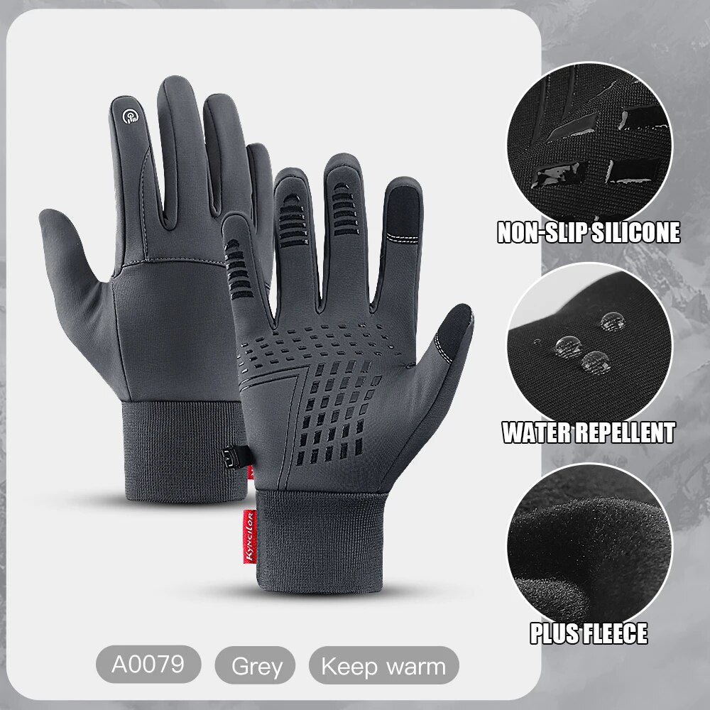 Winter Men Women Gloves Touch Cold Waterproof Male Outdoor Sports Warm Motorcyc image 8