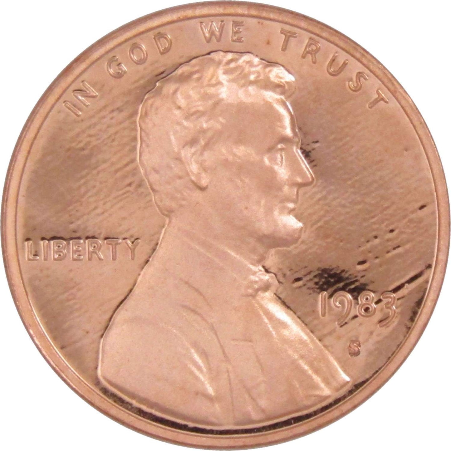 1983 S Lincoln Memorial Cent Choice Proof Penny 1c Coin Collectible image 0