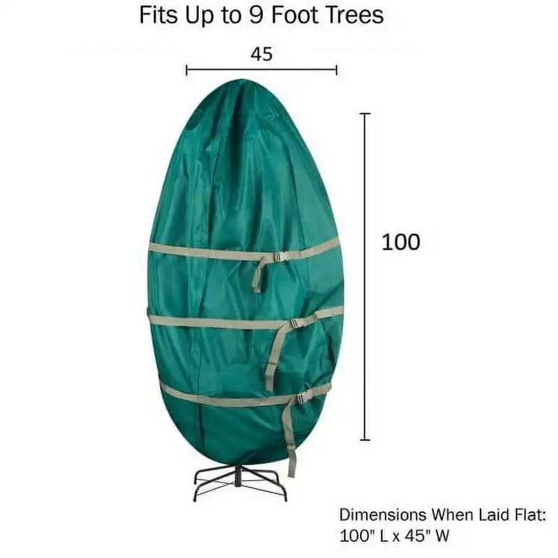 Christmas Tree Storage Canvas Bag for 9FT Trees, Green