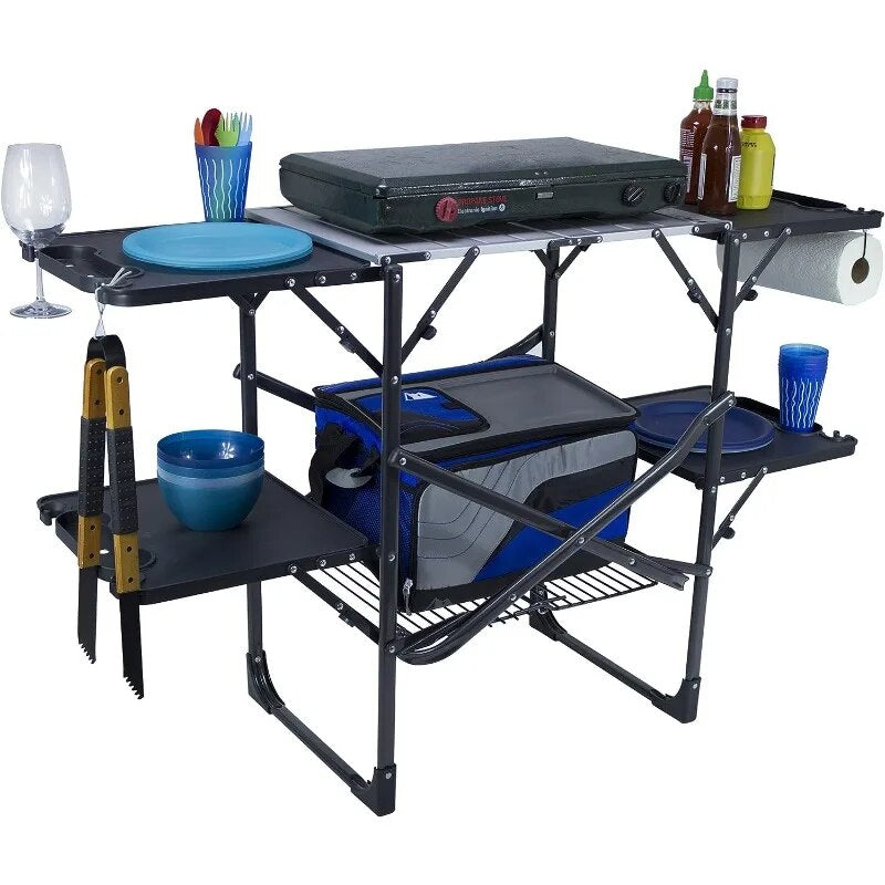 DZQ portable folding table Outdoor Slim-Fold Cook Station Portable Outdoor Fold image 0