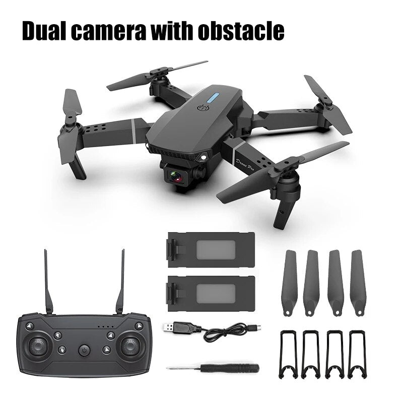 E88 RC Drone Quadcopter with Wide Angle Camera and Height Hold