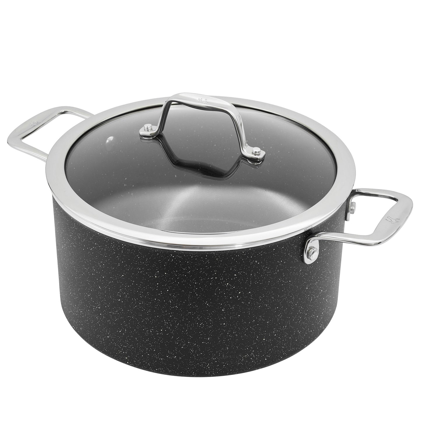 J.A. Henckels International Capri Granitium 10-Piece Non-Stick Cookware, Black image 7