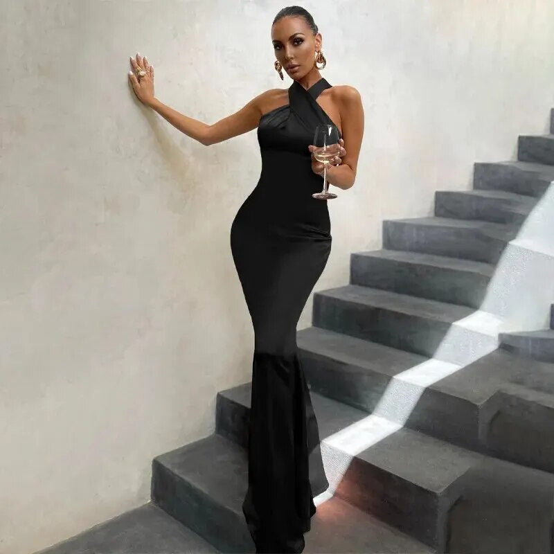 Hawthaw Women 2024 Summer Party Club Evening Streetwear Bodycon Black L