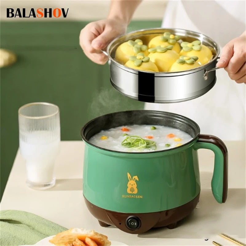 Multi Cookers Electric Rice Cooker Non-Stick Pan Heating Pan Electric Cooking Pot 1.8L