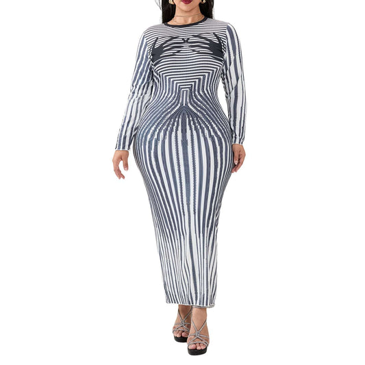 Elegant Off-Shoulder Maxi Dress with Ruffle Detail and Floral Print Stylish V-N