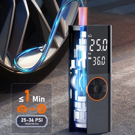 Tire Inflator Portable Air Compressor, 2X Fast Cordless Air Pump 7800mAh Batter