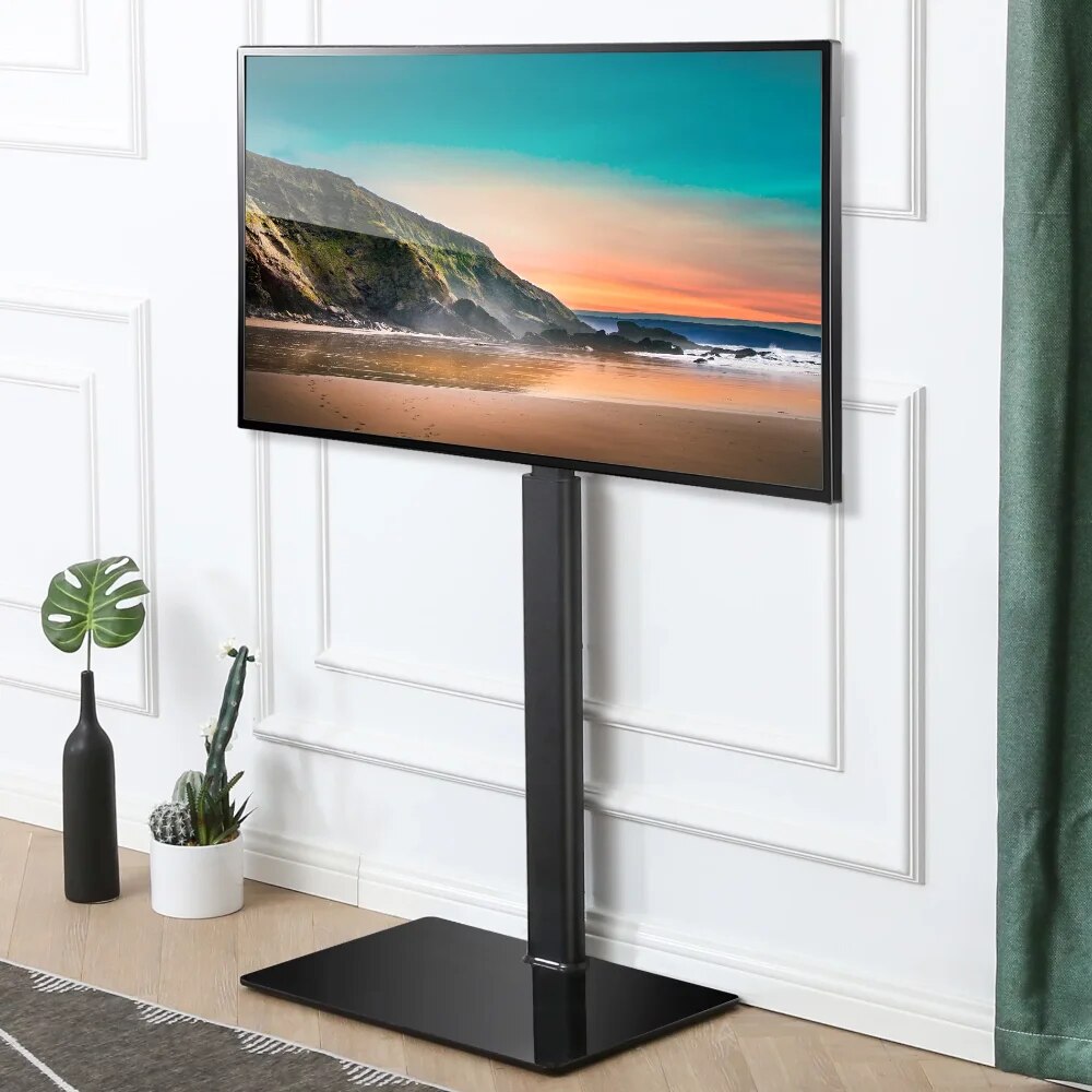 Universal Tv Stand Base With Swivel Mount, Corner Floor Tv Stand